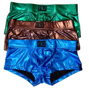 FKZ Men's Metallic Trunk Underwear Set - 3 Pack
